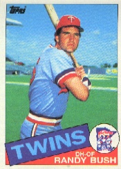 1985 Topps Baseball Cards      692     Randy Bush